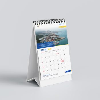 Desain Kalender Meja PT IHI Power Service Indonesia 2026