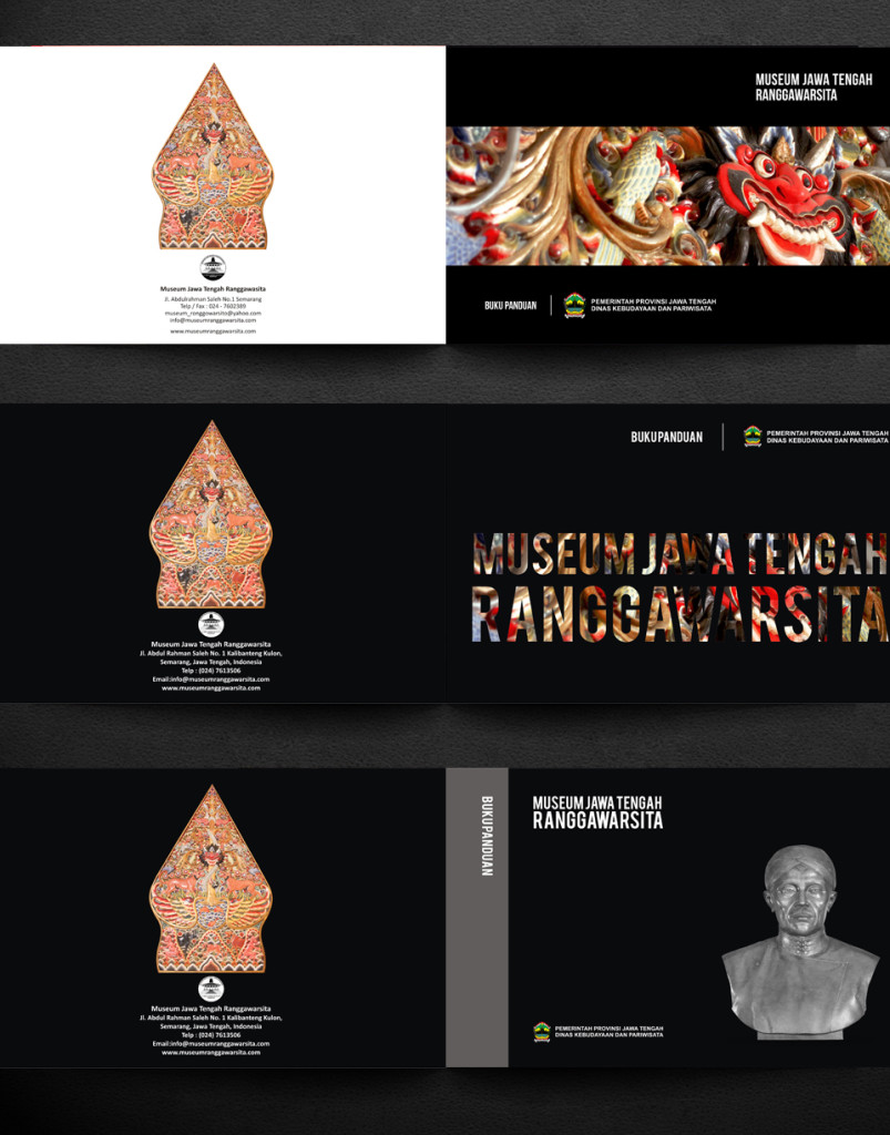 Hasil Desain Brosur dan Buku Panduan Museum Ranggawarsita