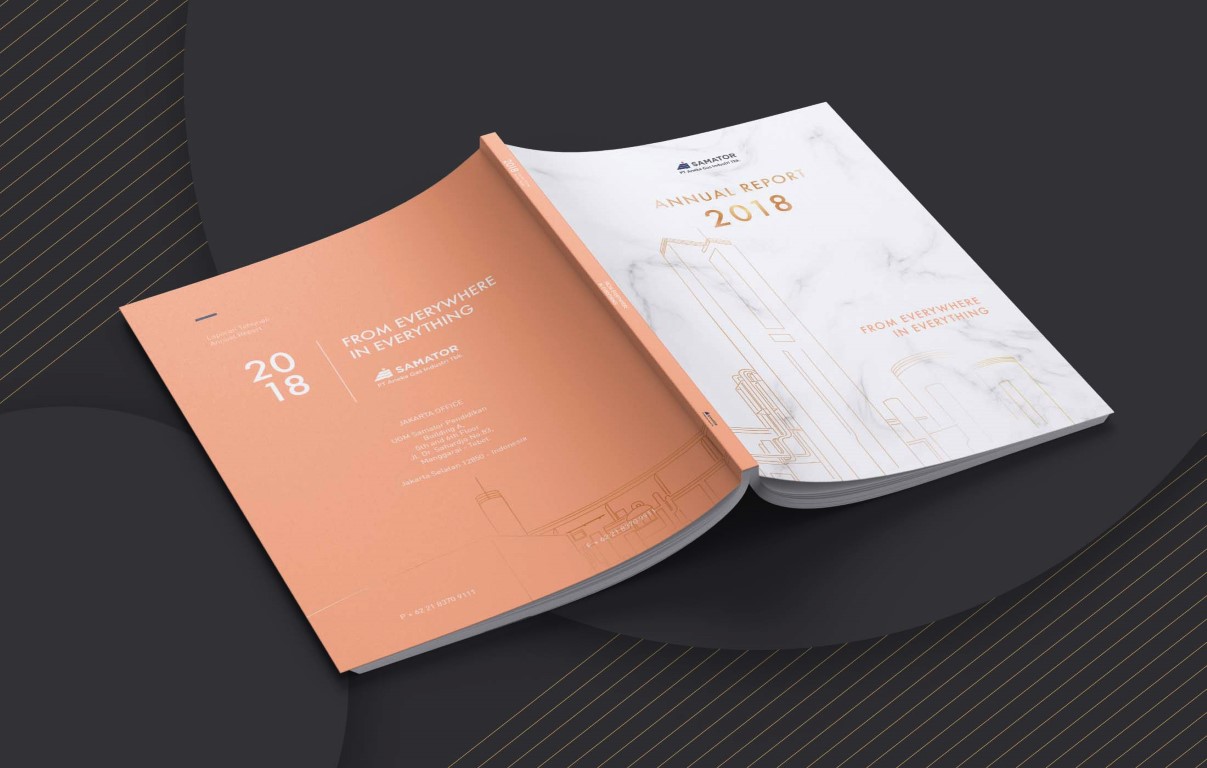 Jasa Desain Annual Report PT Aneka Gas Indonesia 2018 by Sooca Design 1