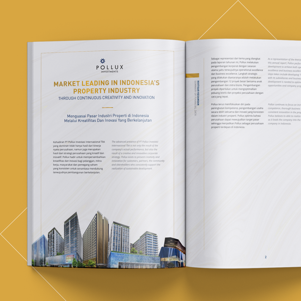 Jasa Pembuatan Annual Report PT Pollux Investasi Internasional Tbk