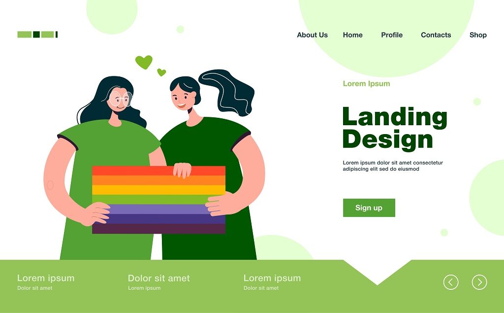 jasa desain landing page profesional