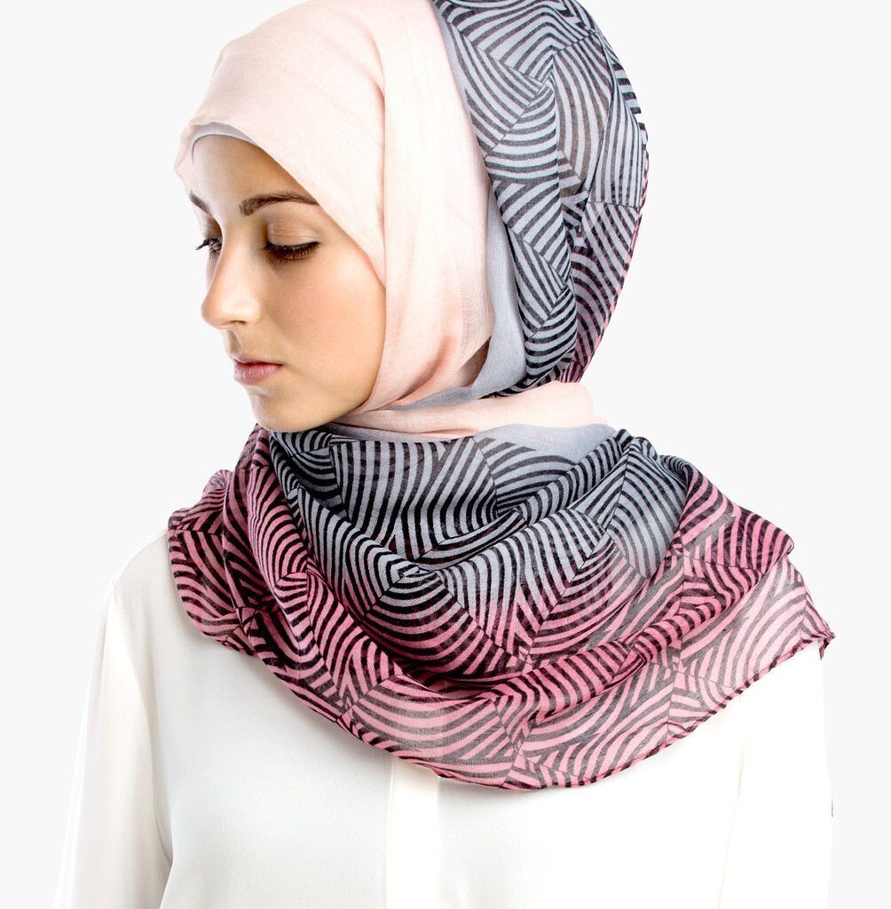 pattern design hijab geometri