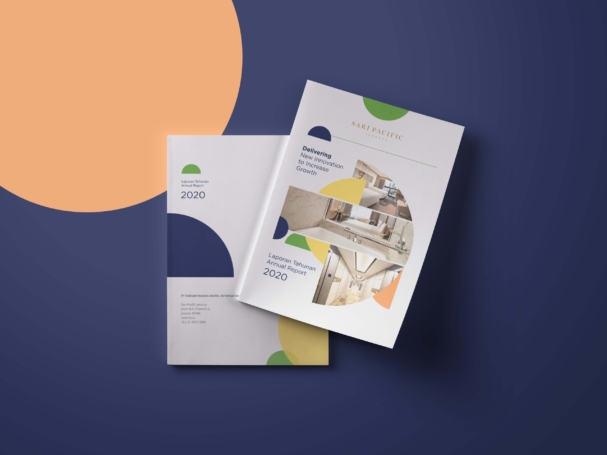 Pembuatan annual report Sari Pacific Jakarta 2020