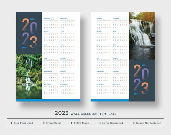 template desain kalender 2023