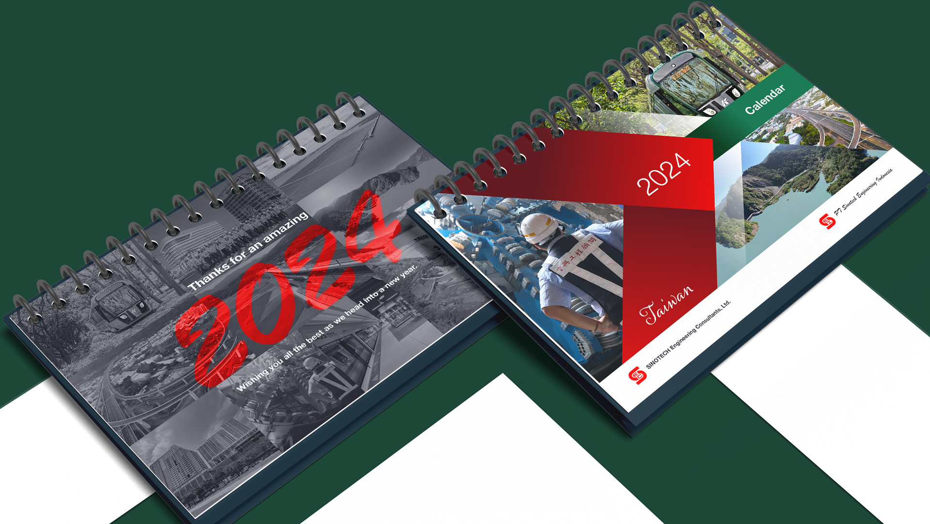 Desain Kalender PT Sinotech Engineering Indonesia 2024