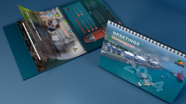 Desain kalender PT Vopak Terminal Merak 2024