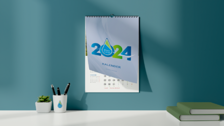 desain kalender dinding PT Poso Energy 2024