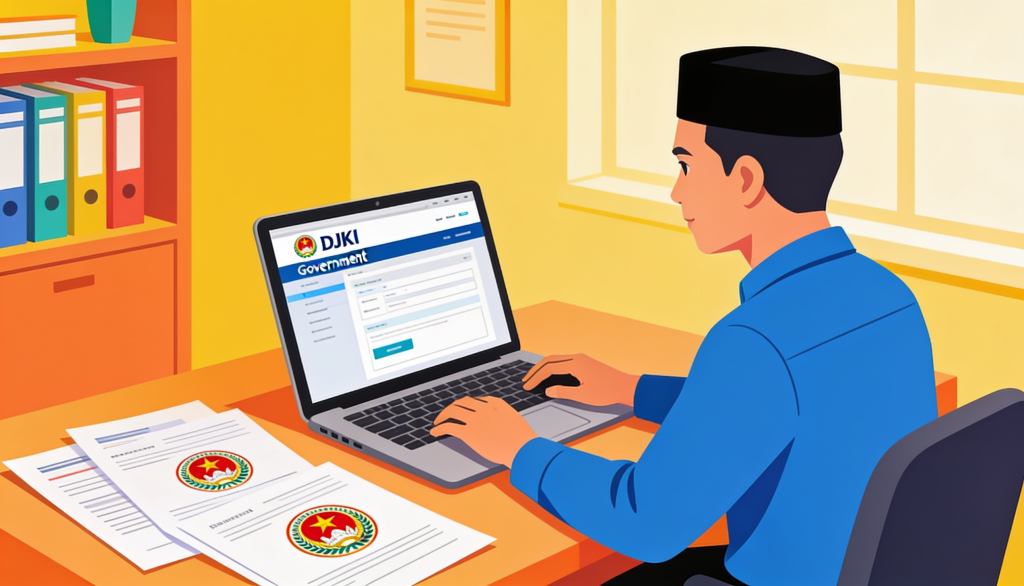 Ilustrasi cara daftar merek dagang UMKM 2026 via DJKI online