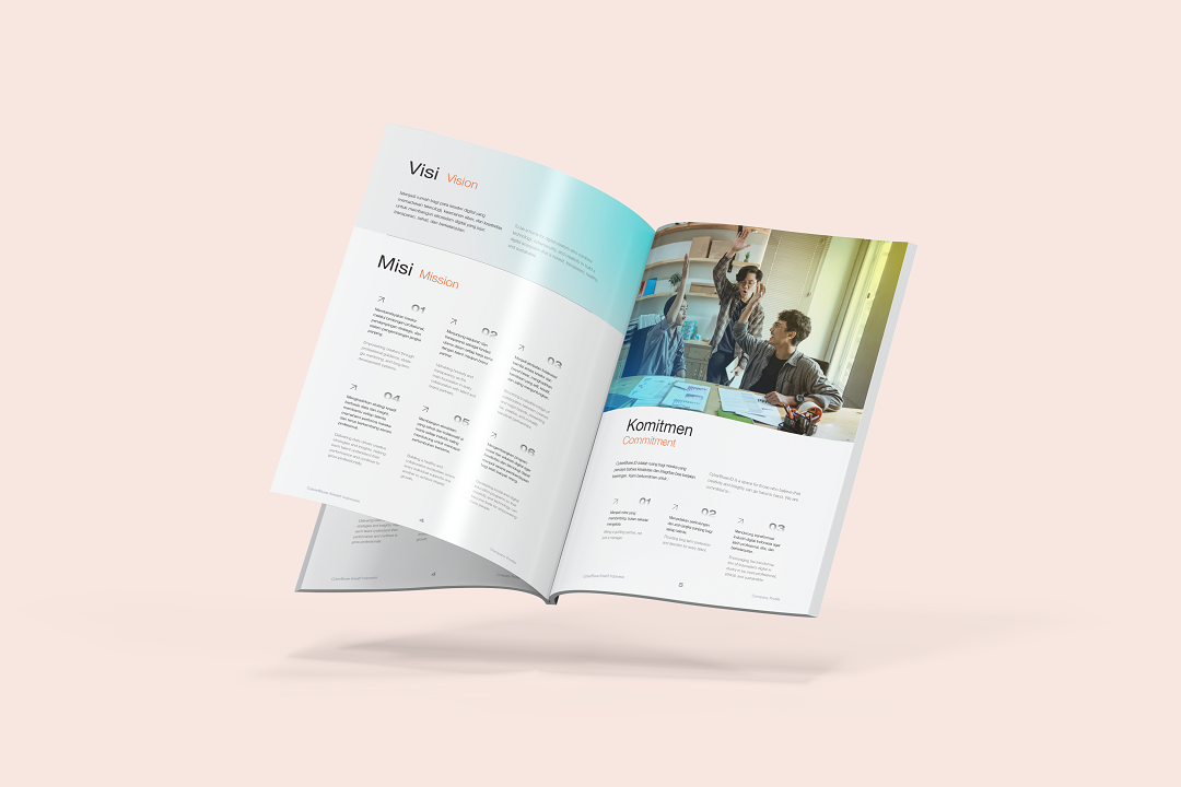 Jasa Pembuatan Company Profile PT CyberBluee Kreatif Indonesia by Sooca Design
