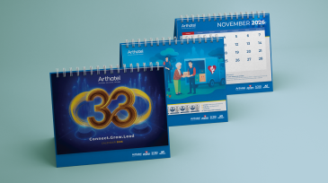 Desain Kalender PT Artha Telekomindo 2026