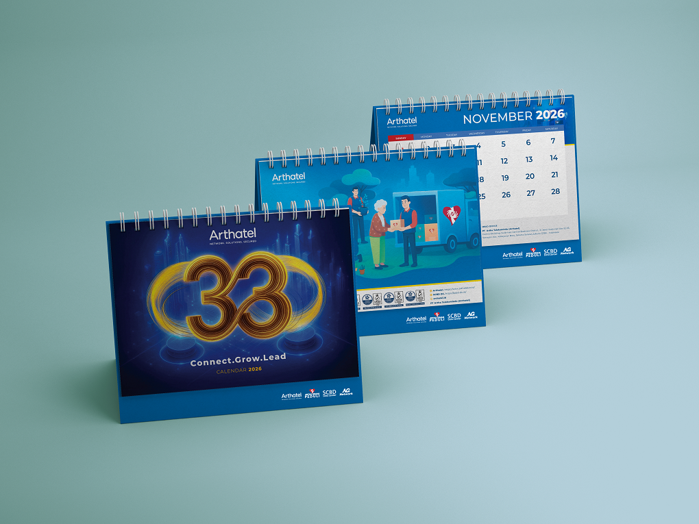 Desain Kalender PT Artha Telekomindo 2026