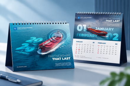 Desain Kalender PT Gurita Lintas Samudera